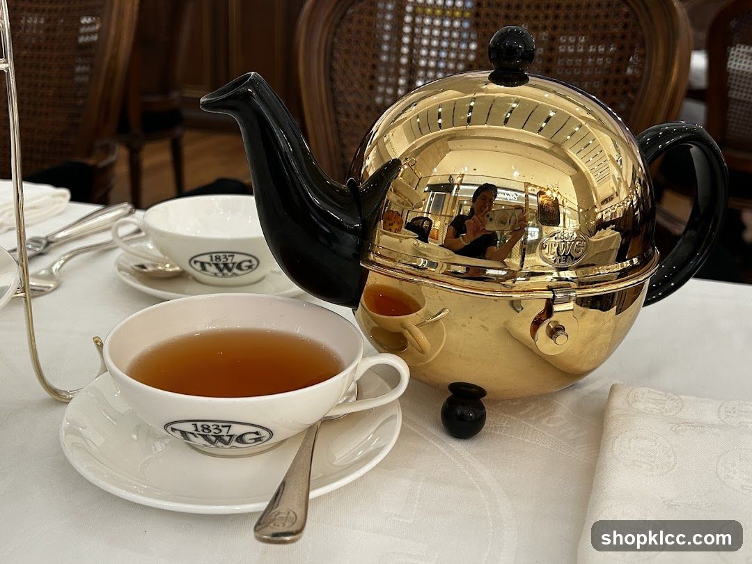 Tea Service with Golden Teapot