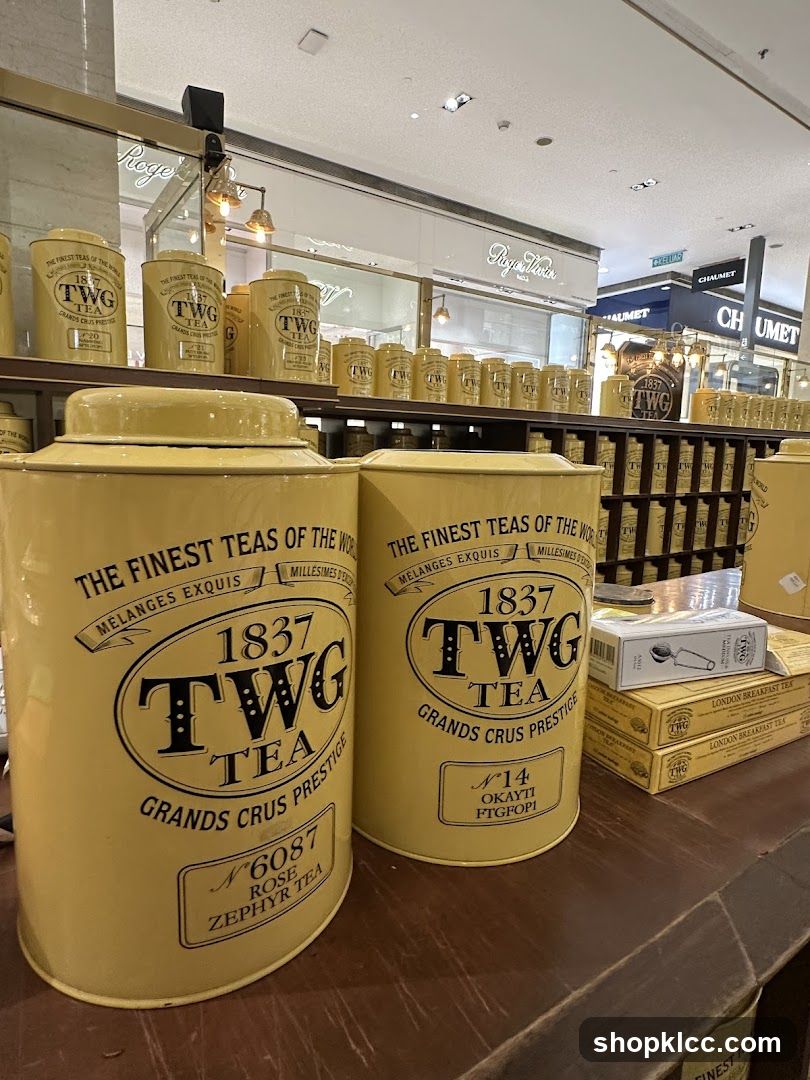 TWG Tea Store Interior Display