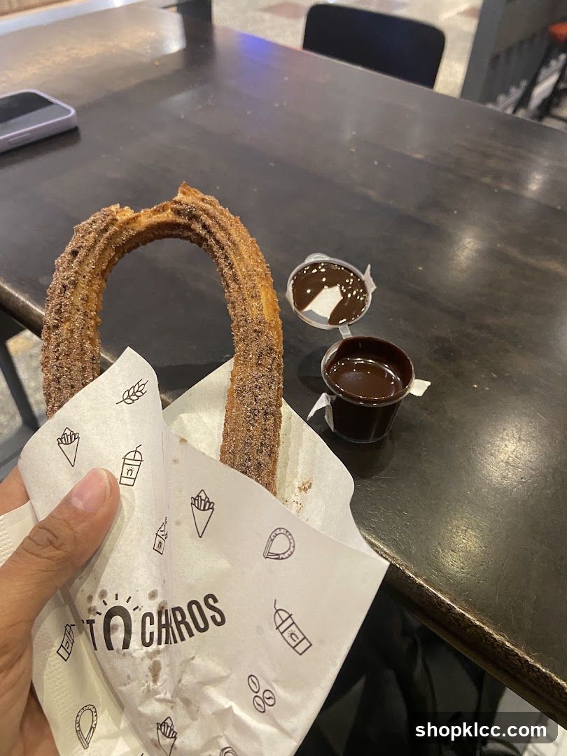 Churro with Chocolate Dip