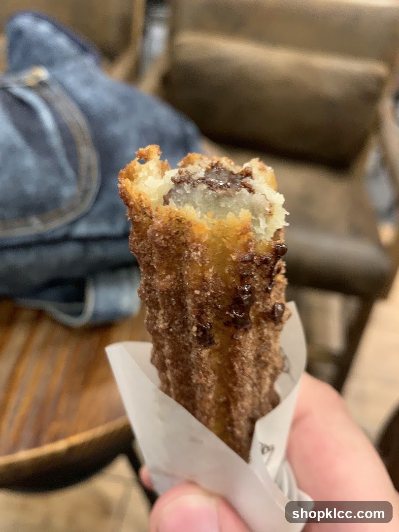 Churro with Chocolate Filling