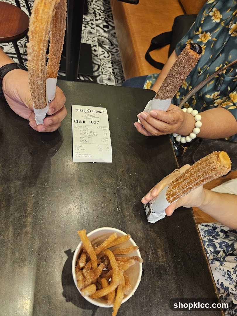 Churros and Fries at a Table