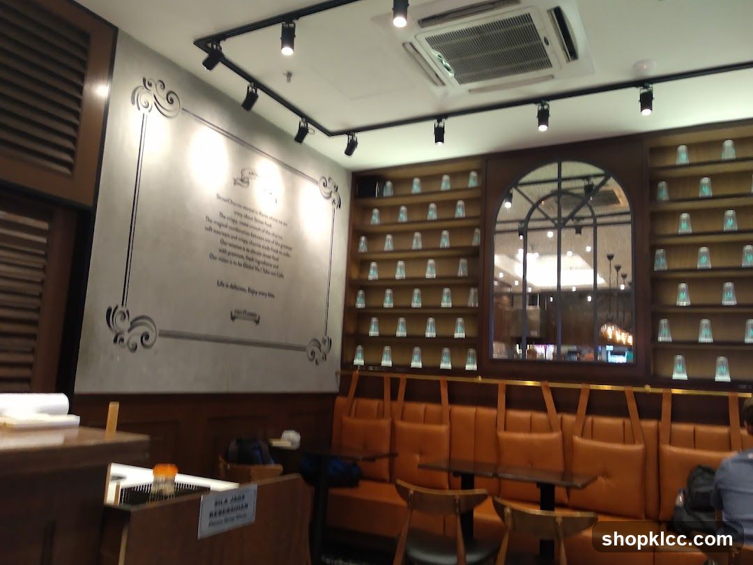 Interior of a cozy café or restaurant