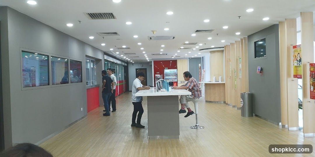 Interior of a modern service center or cafe
