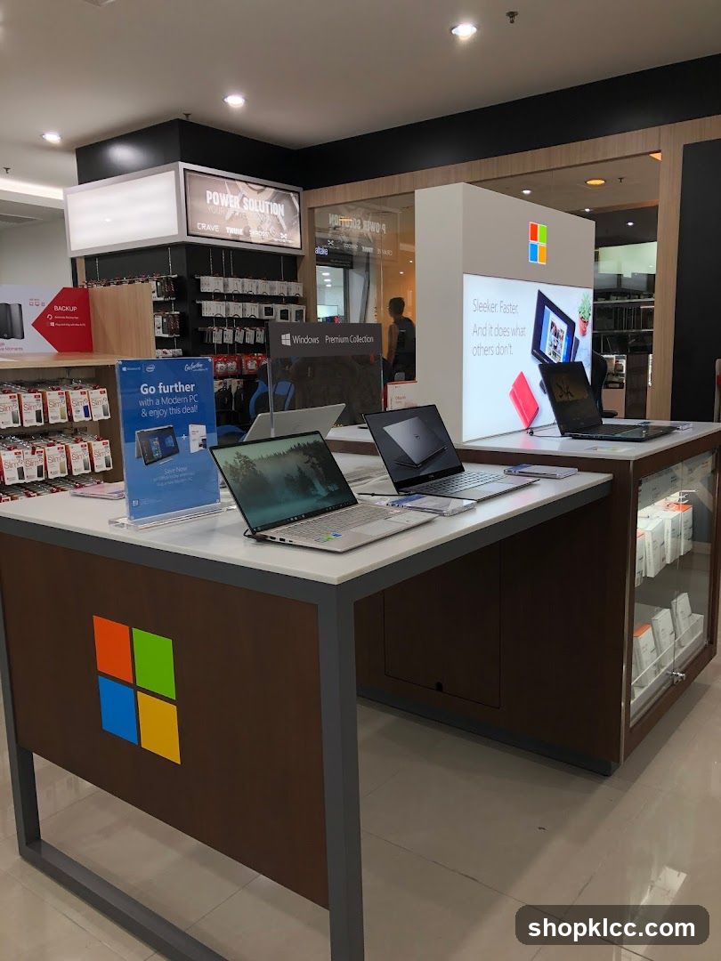 Electronics Store Interior Display