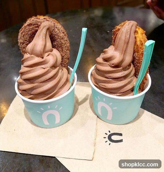 Chocolate Soft Serve with Donuts