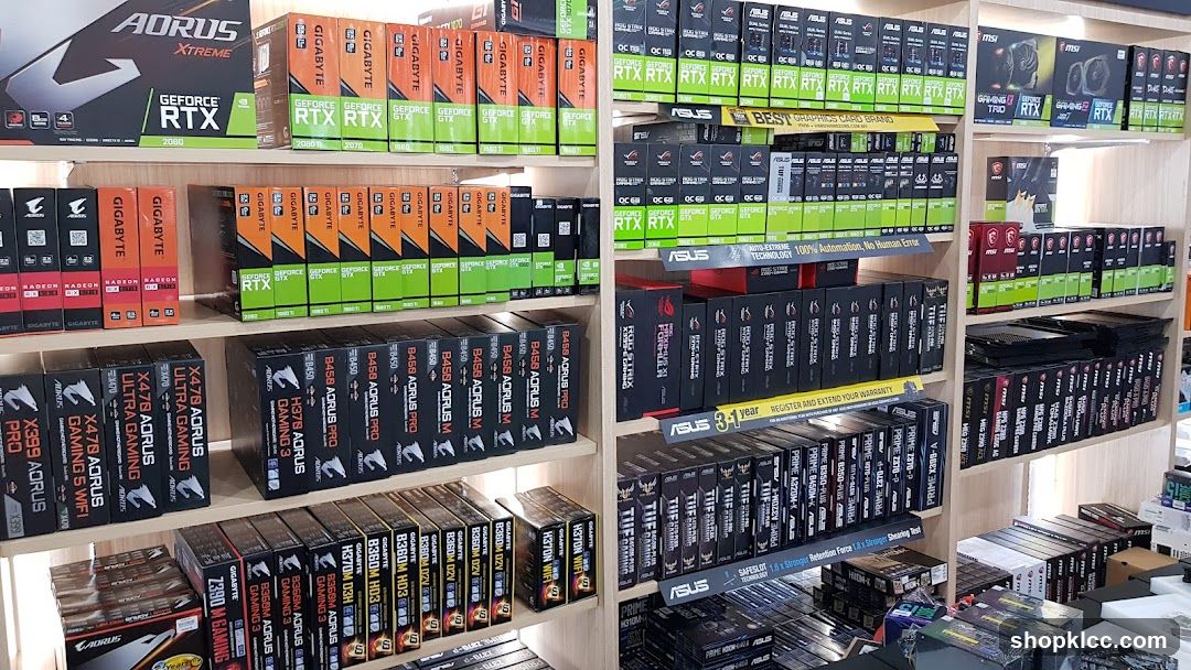 Computer Hardware Store Interior