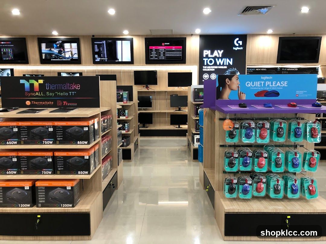 Computer Hardware Store Interior