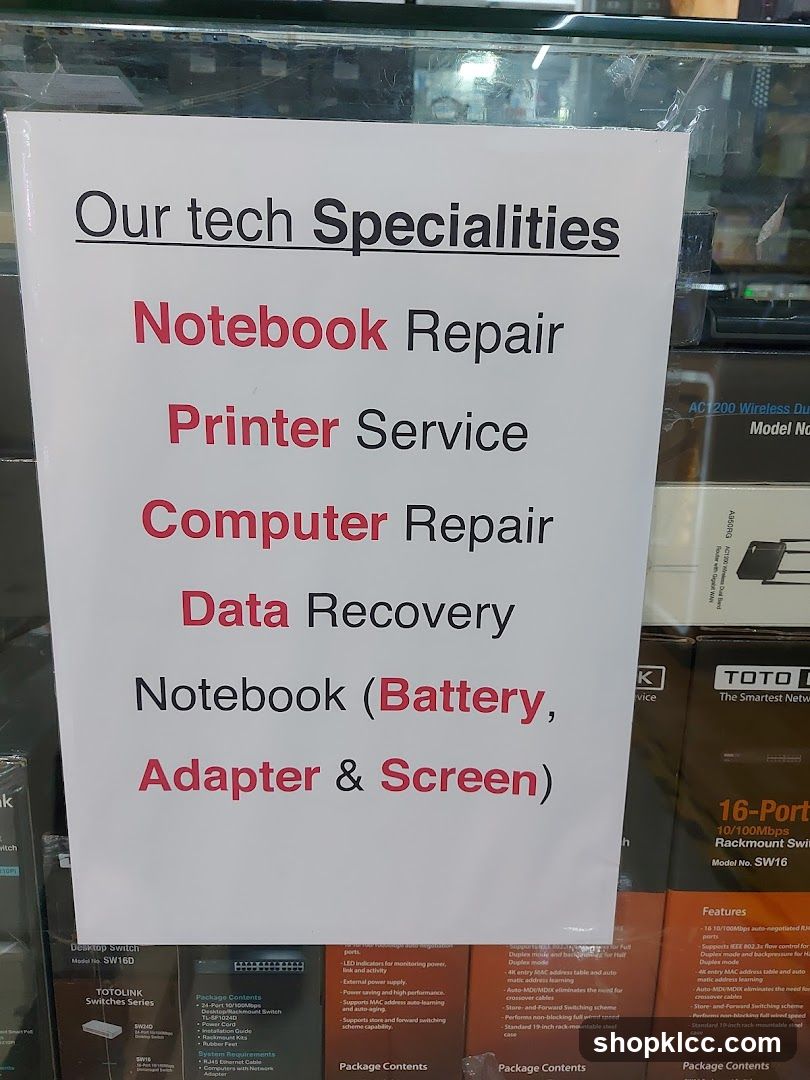Tech Specialities Sign