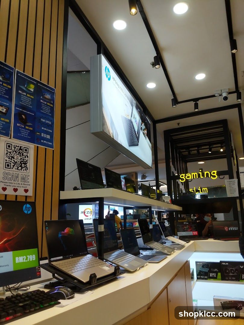Electronics Store Interior Display