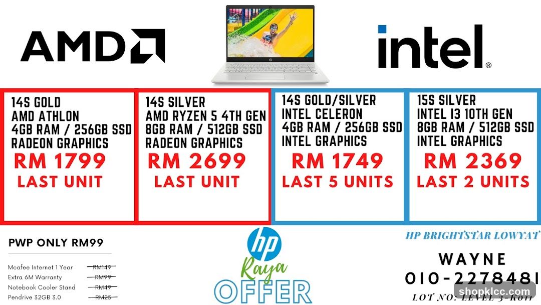 AMD vs Intel Laptop Comparison Ad
