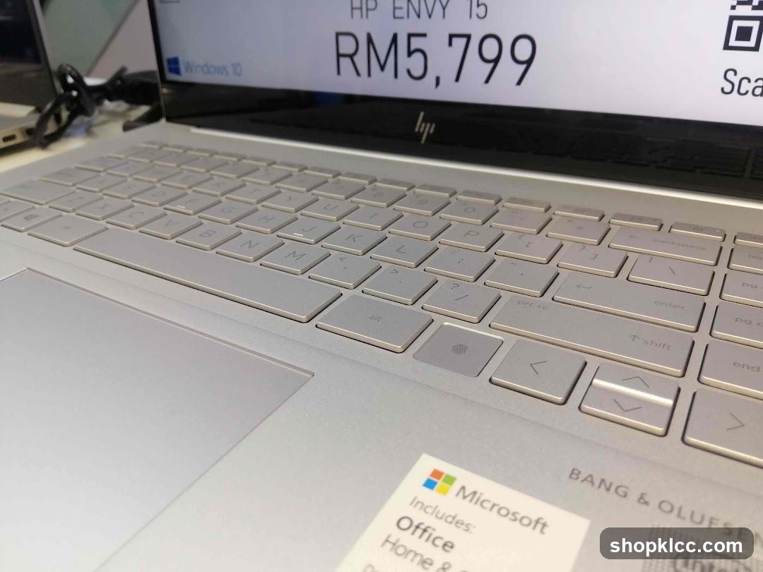 HP Envy Laptop Display