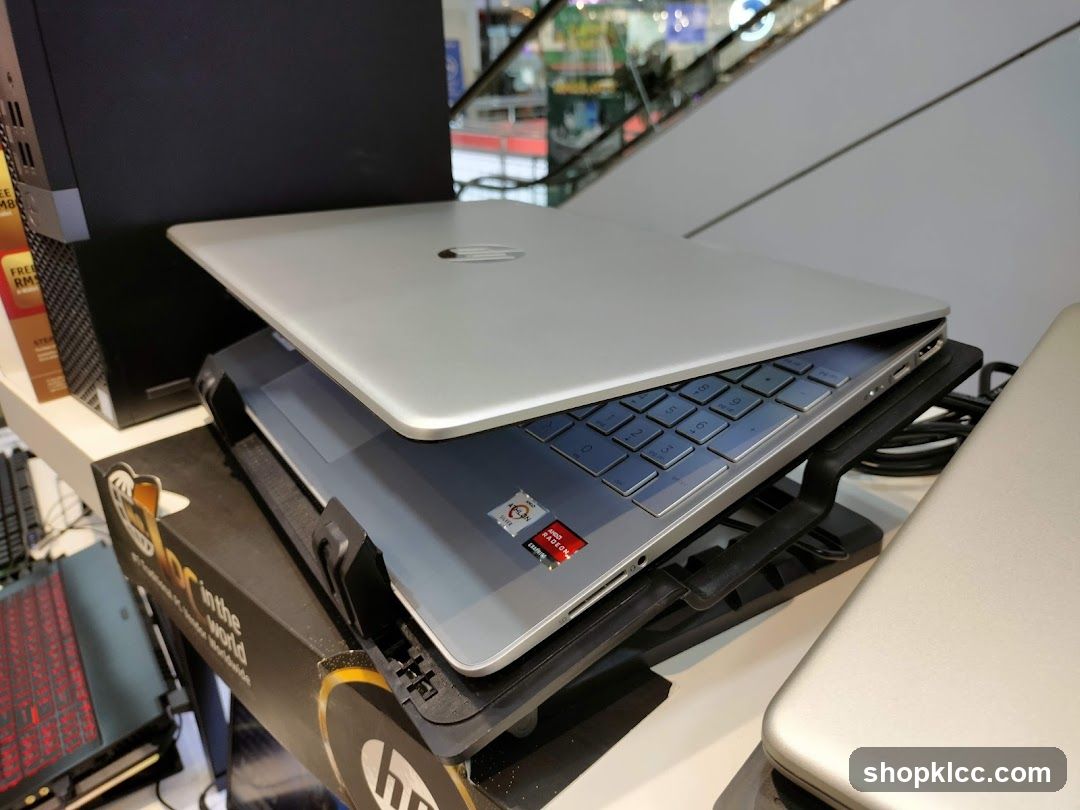 Laptop Display on Counter