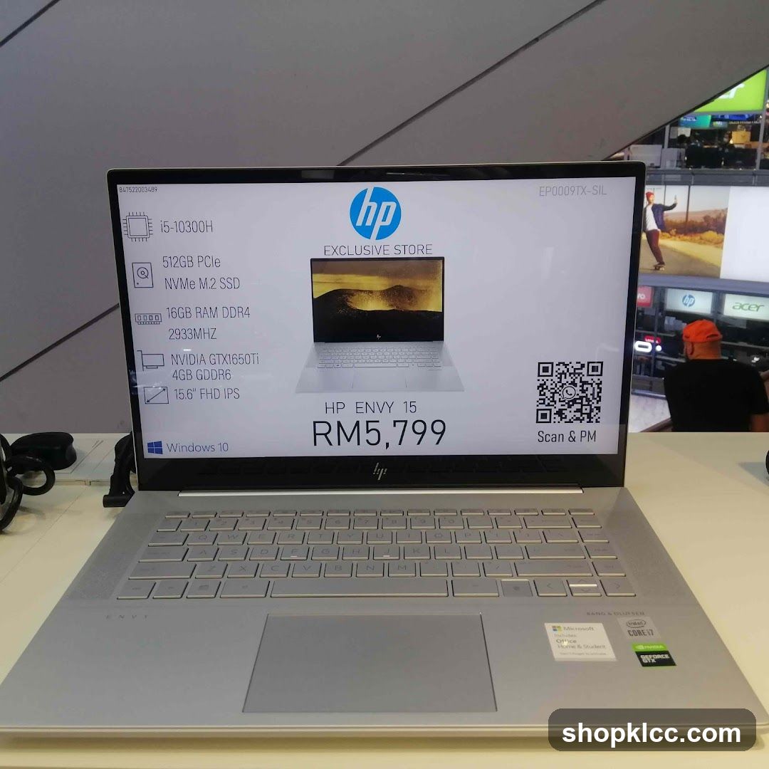 HP Envy Laptop Display
