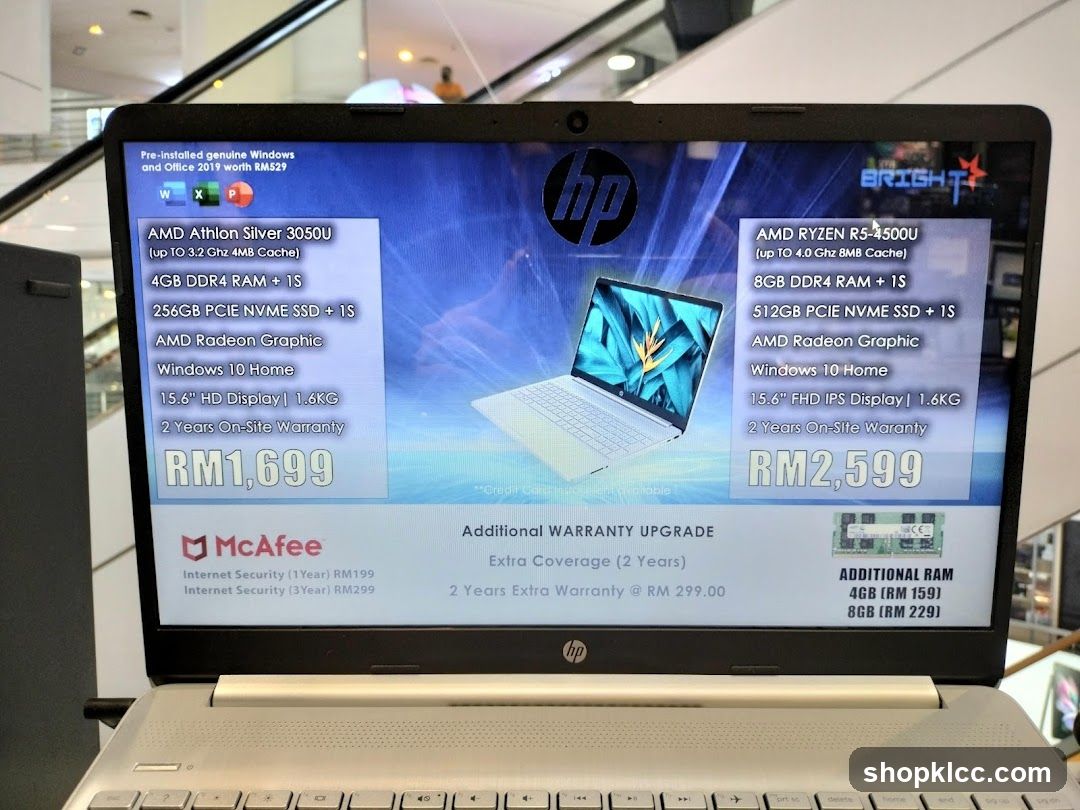 HP Laptop Display Ad