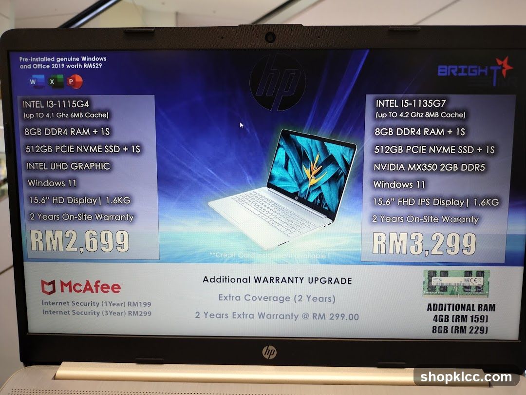 HP Laptop Comparison Ad