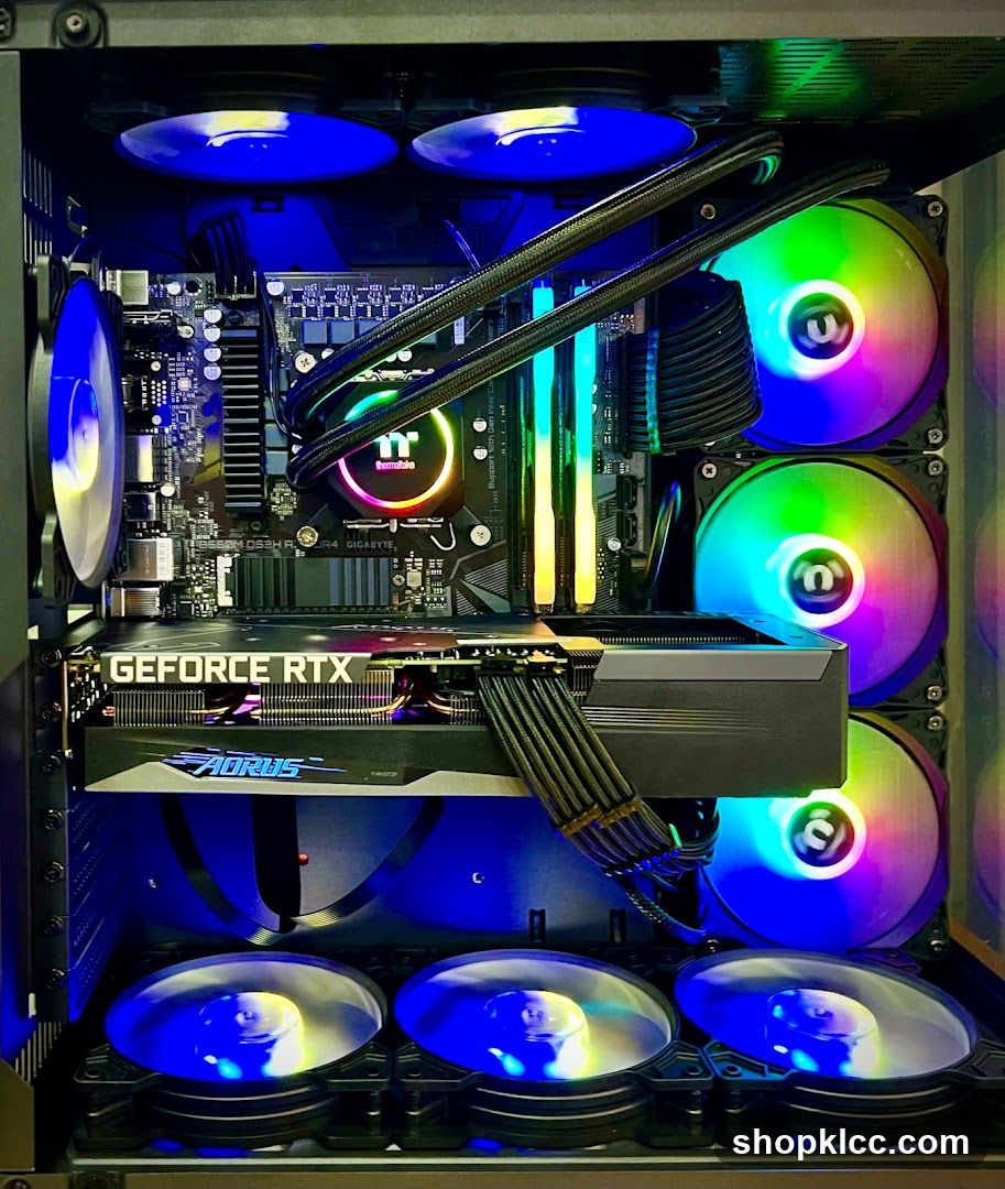 RGB PC Build Interior