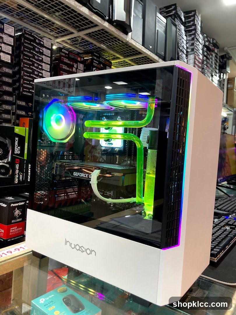 RGB PC Build in Electronics Store
