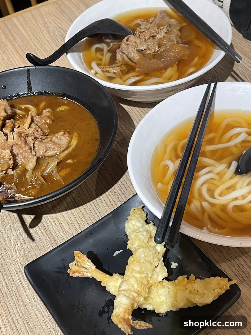 Japanese Noodle Dishes and Tempura