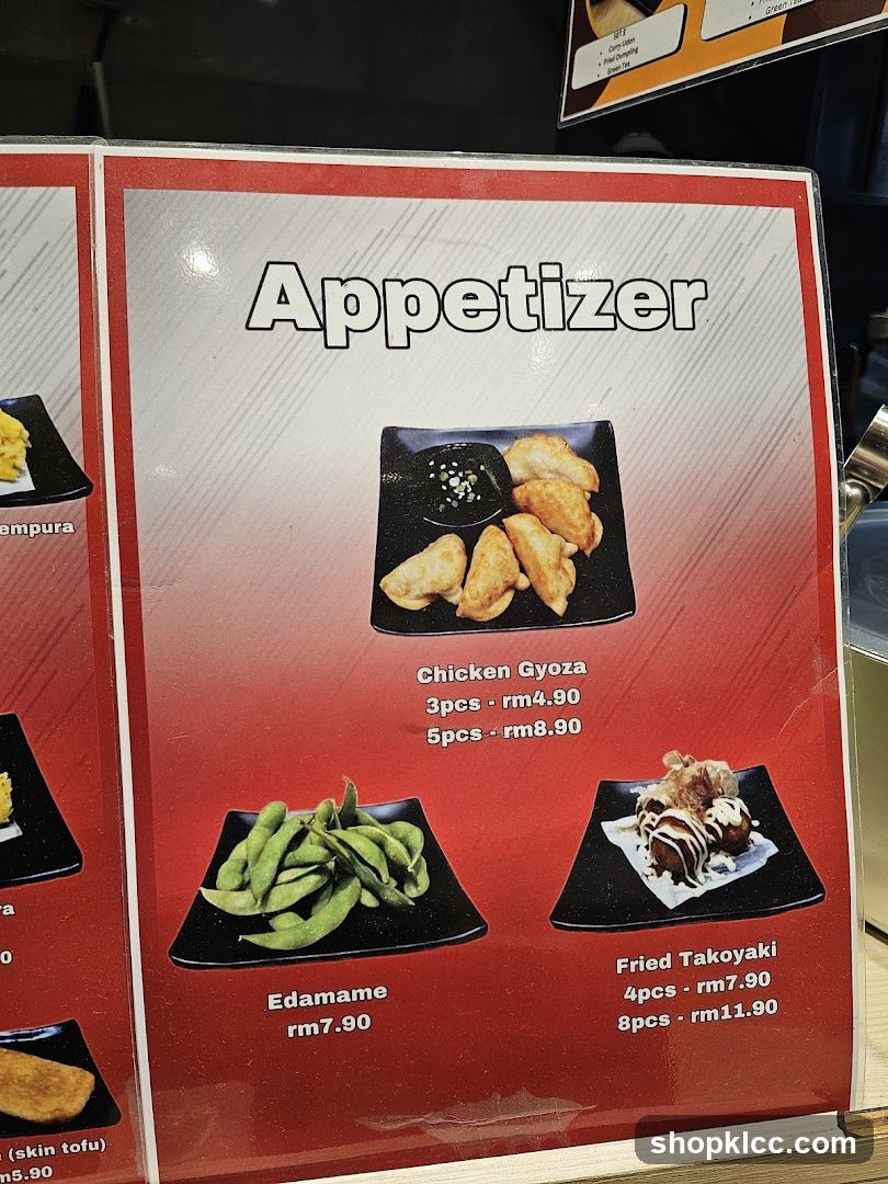 Appetizer Menu