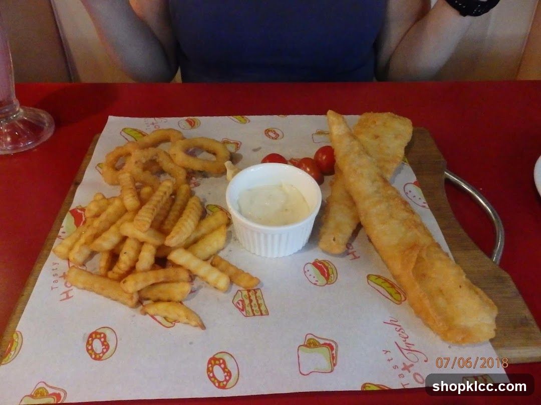 Fish and Chips with Onion Rings