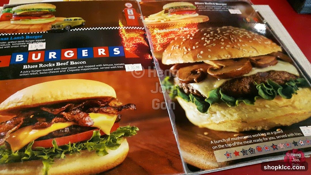 Burgers Menu