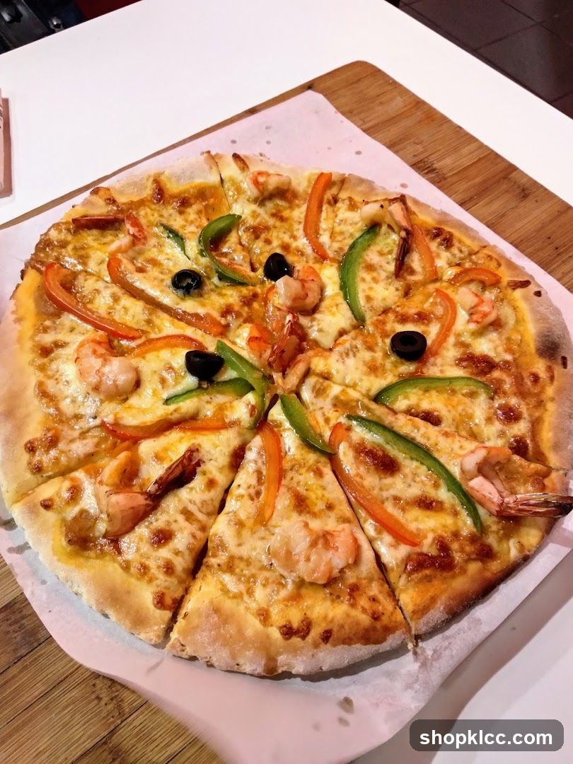 Shrimp and Pepper Pizza