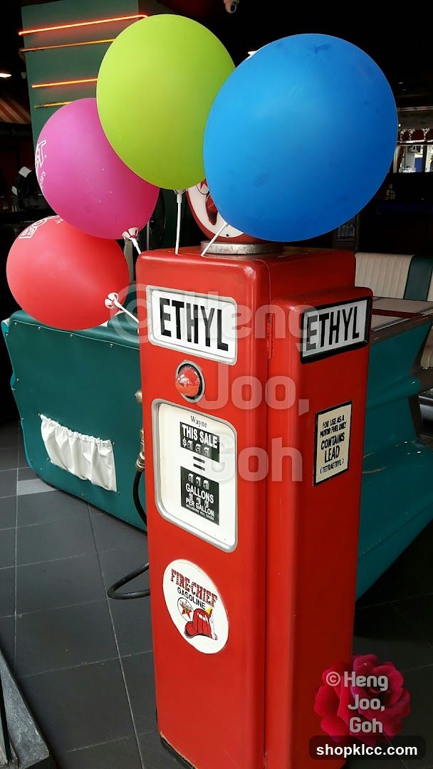 Vintage Gas Pump Decoration