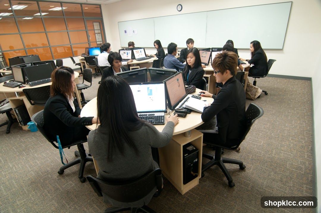 Classroom with students at computers
