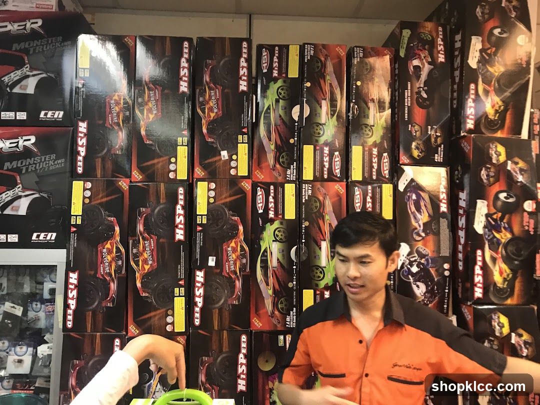 Toy Store Interior with Staff