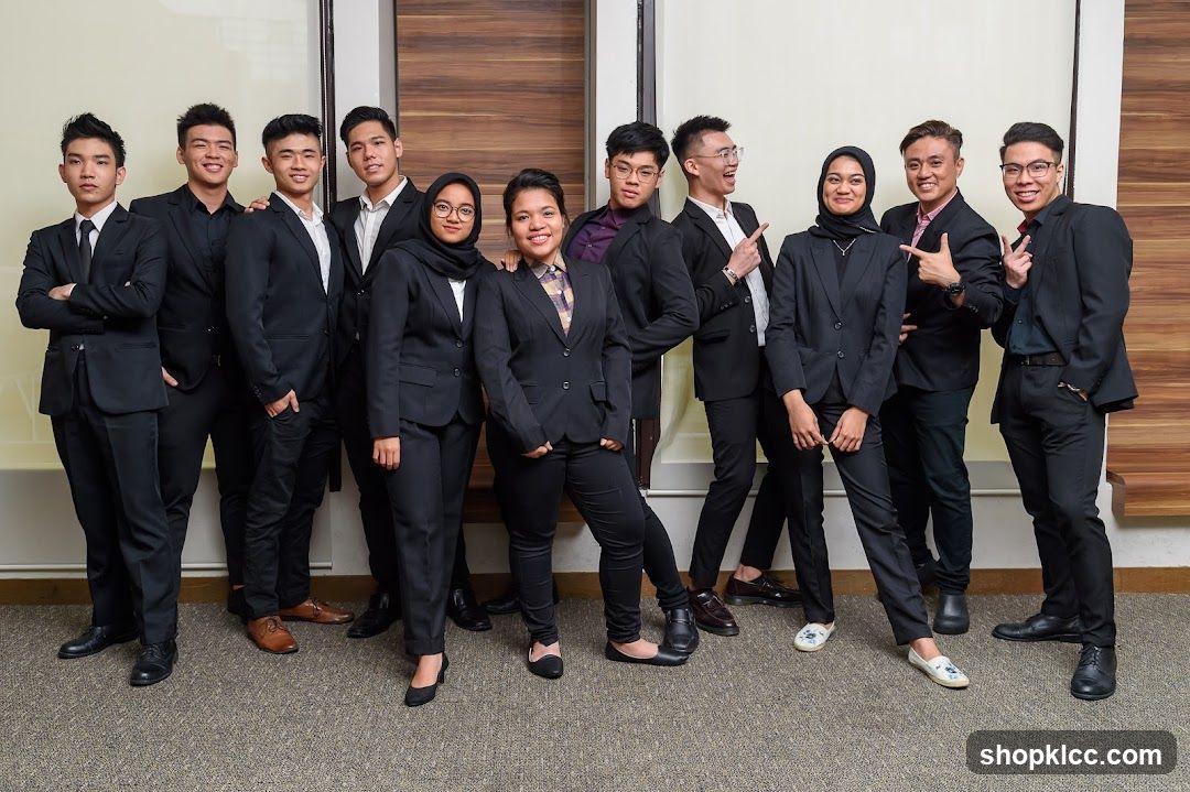 Group of professionals in formal attire