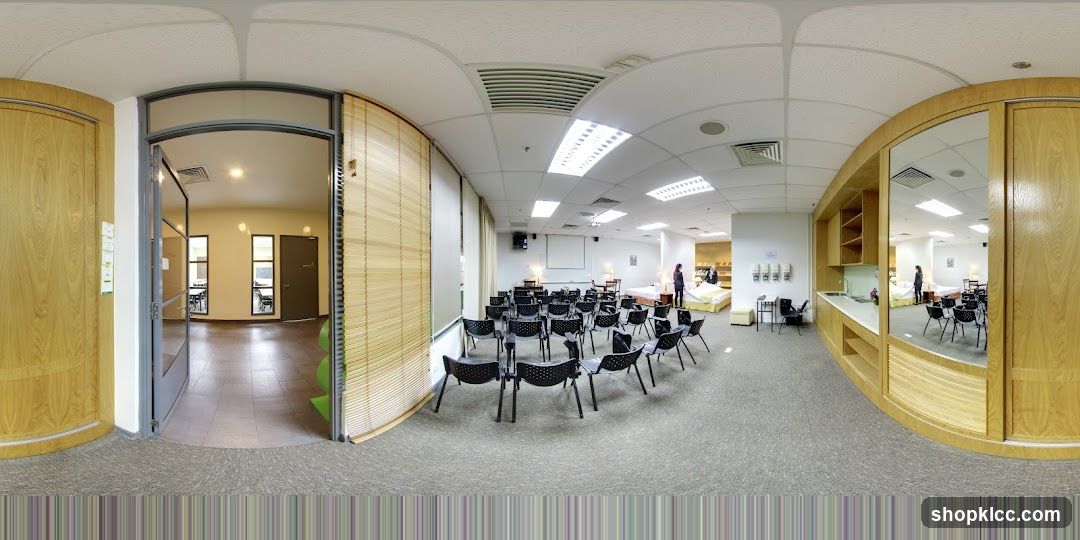 Interior of a classroom or training room