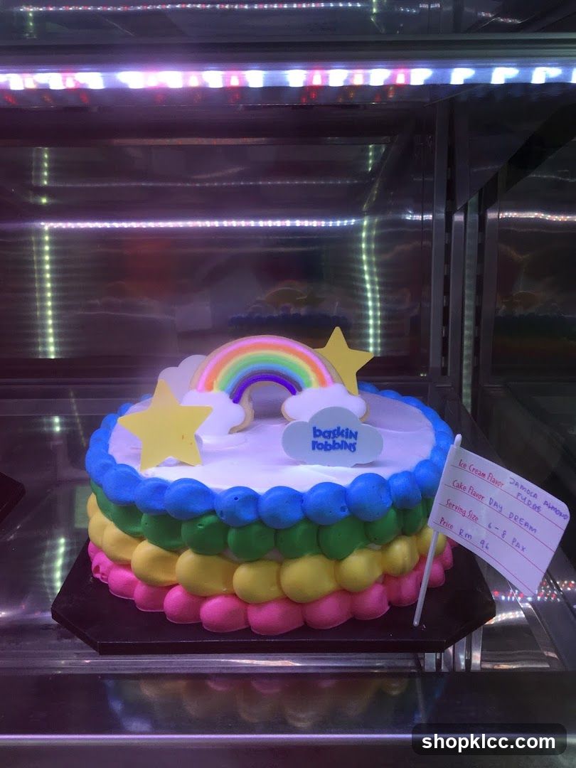 Rainbow Cake Display