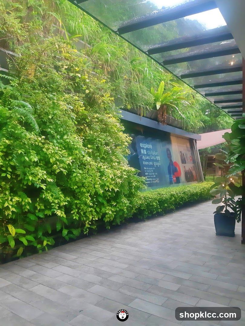 Green Wall and Signage