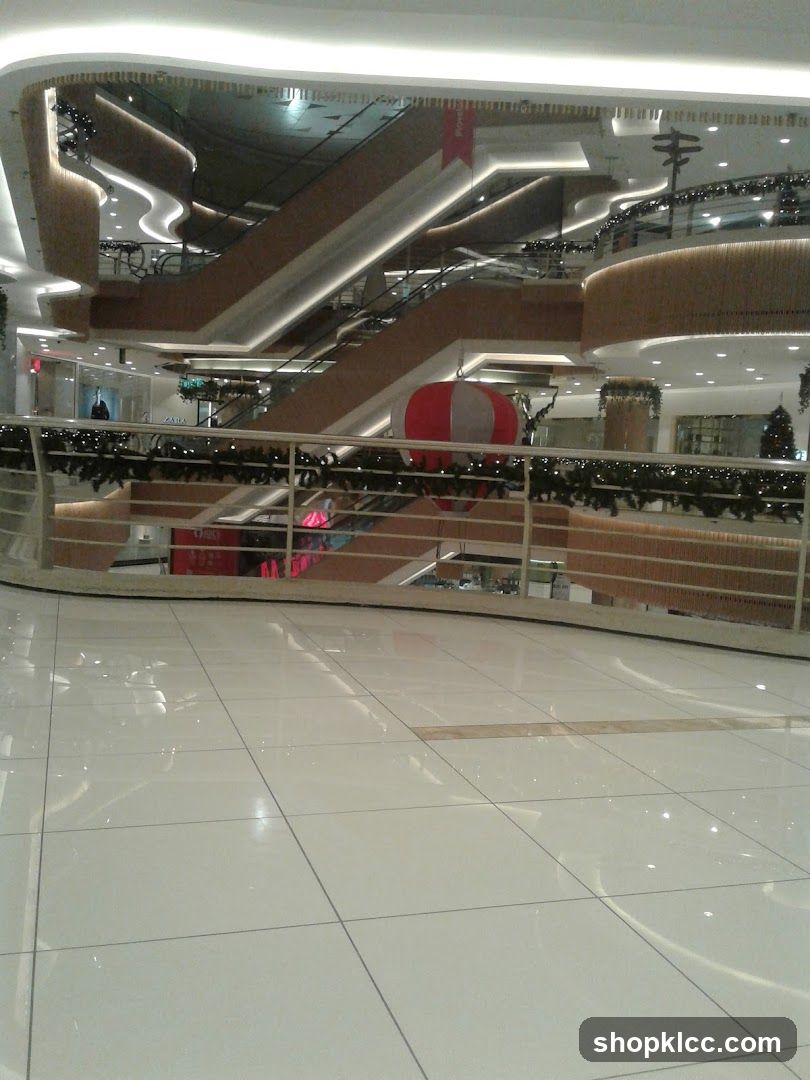 Interior of a shopping mall