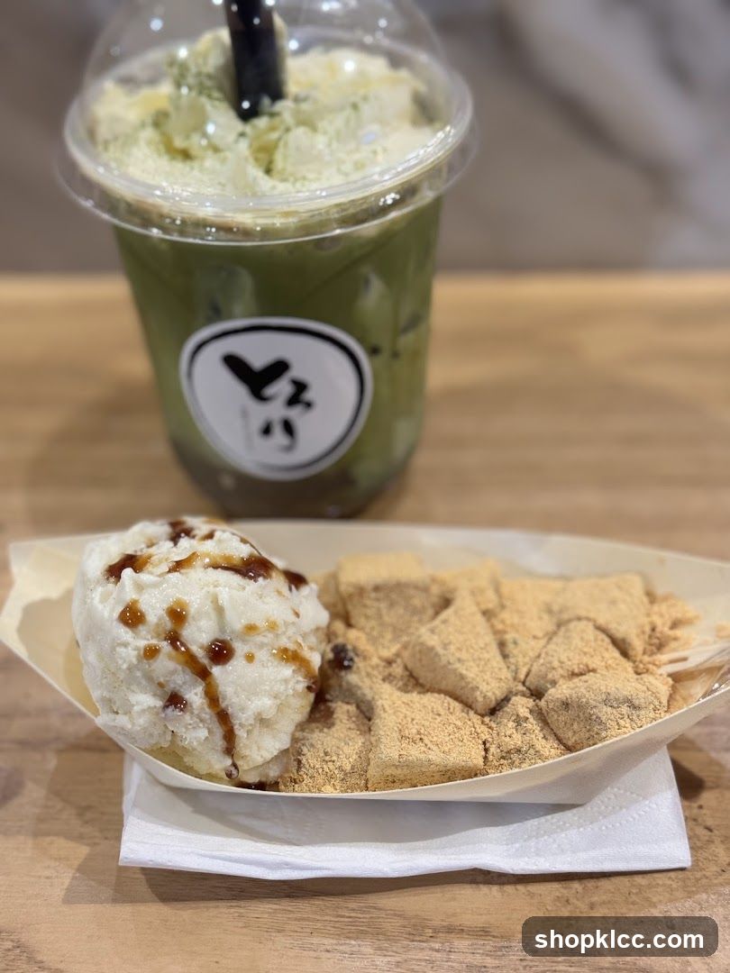 Matcha Drink and Dessert
