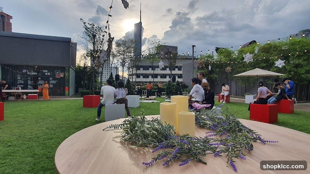 Outdoor gathering with live music