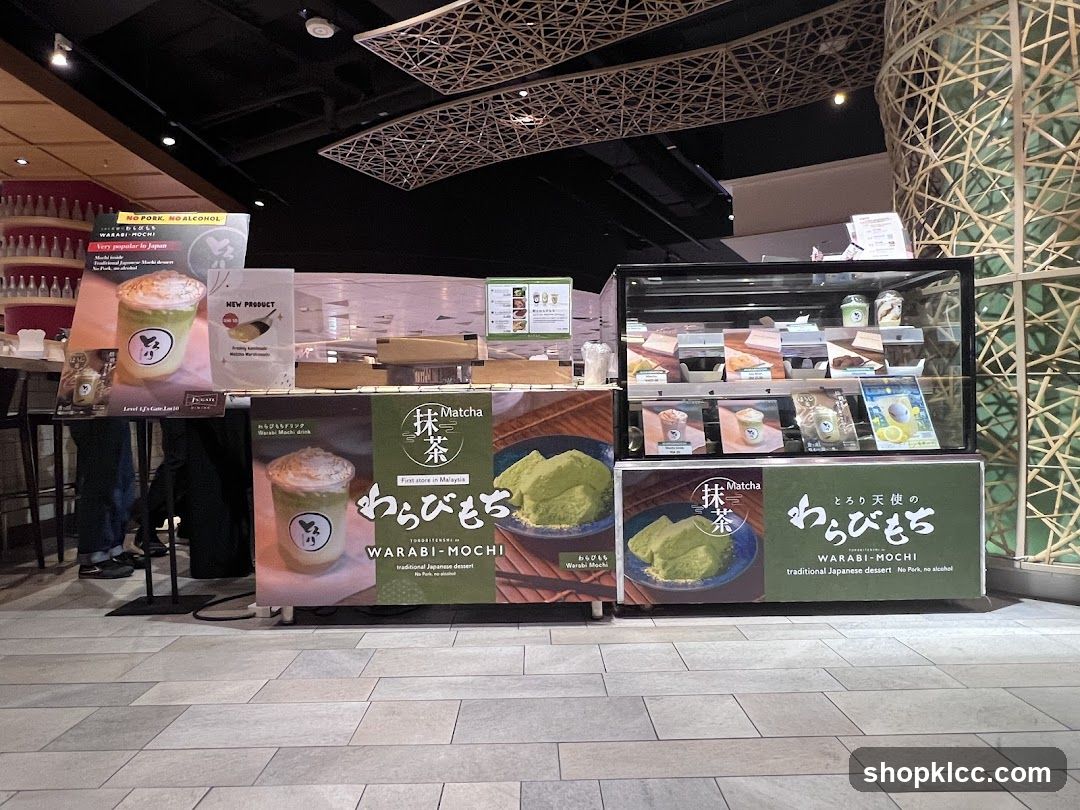 Matcha Warabi-Mochi Display