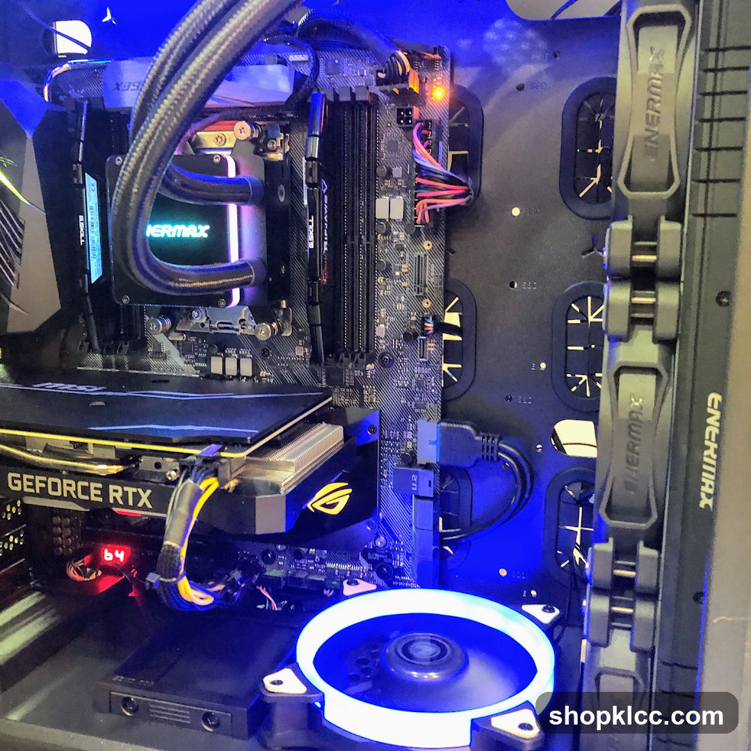 PC Build Interior with RGB Lighting