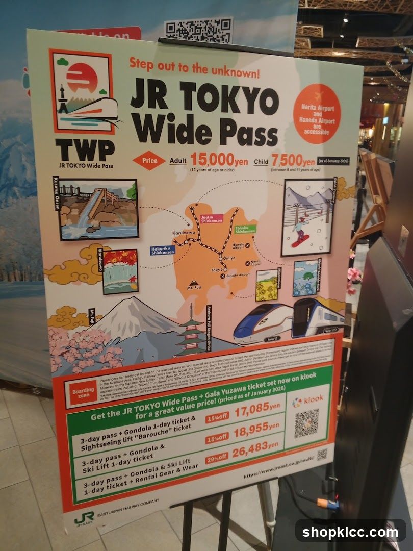 JR TOKYO Wide Pass Advertisement