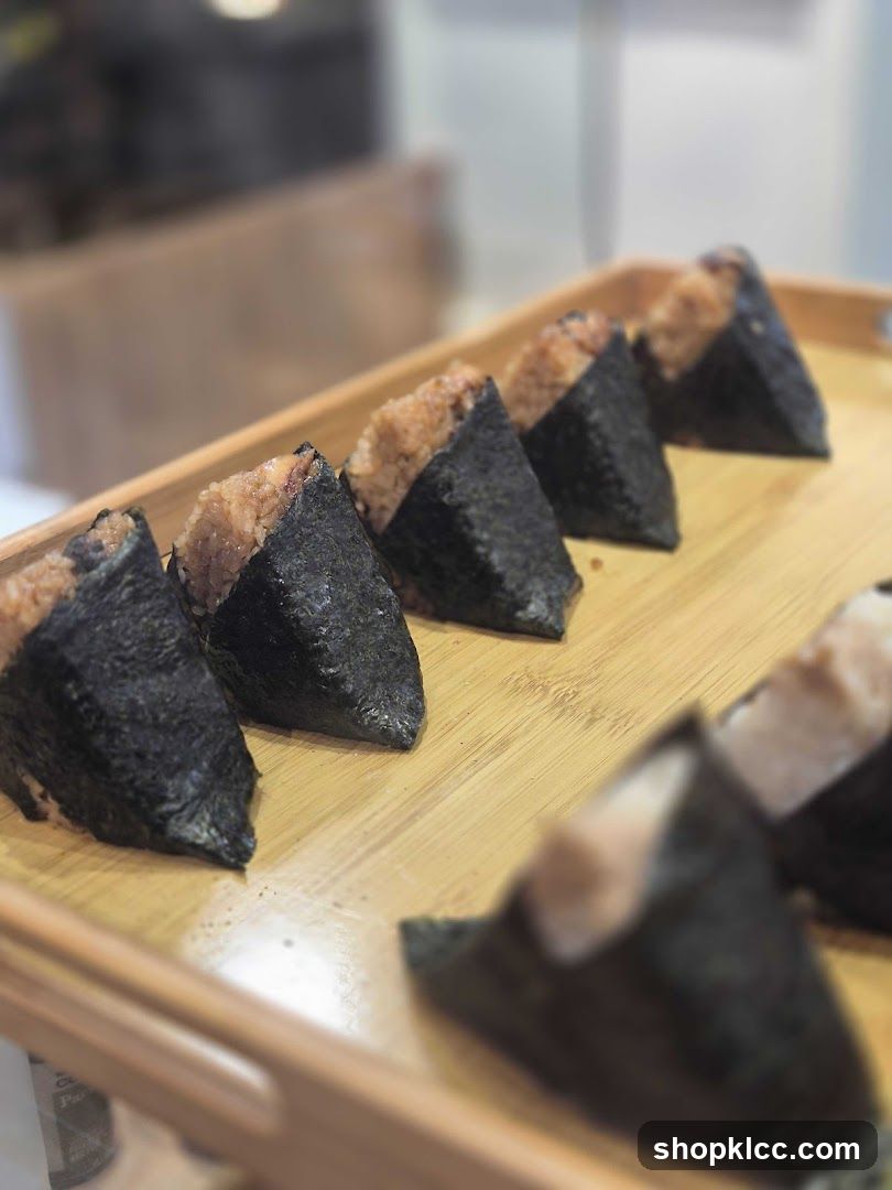 Onigiri on a Tray