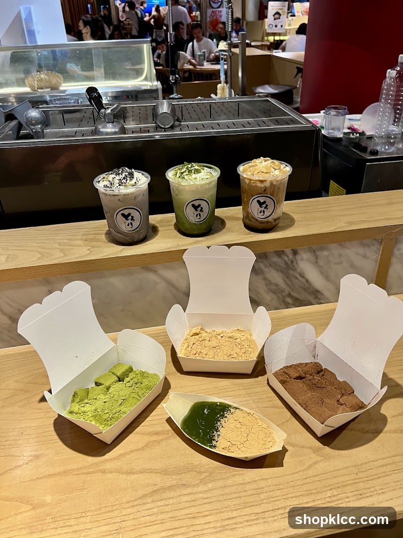 Matcha and Dessert Display