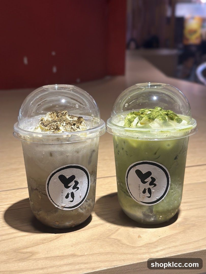 Matcha and Milk Tea Drinks