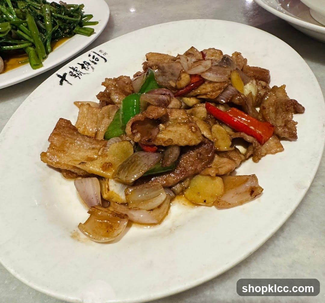 Stir-fried Pork with Onions and Peppers