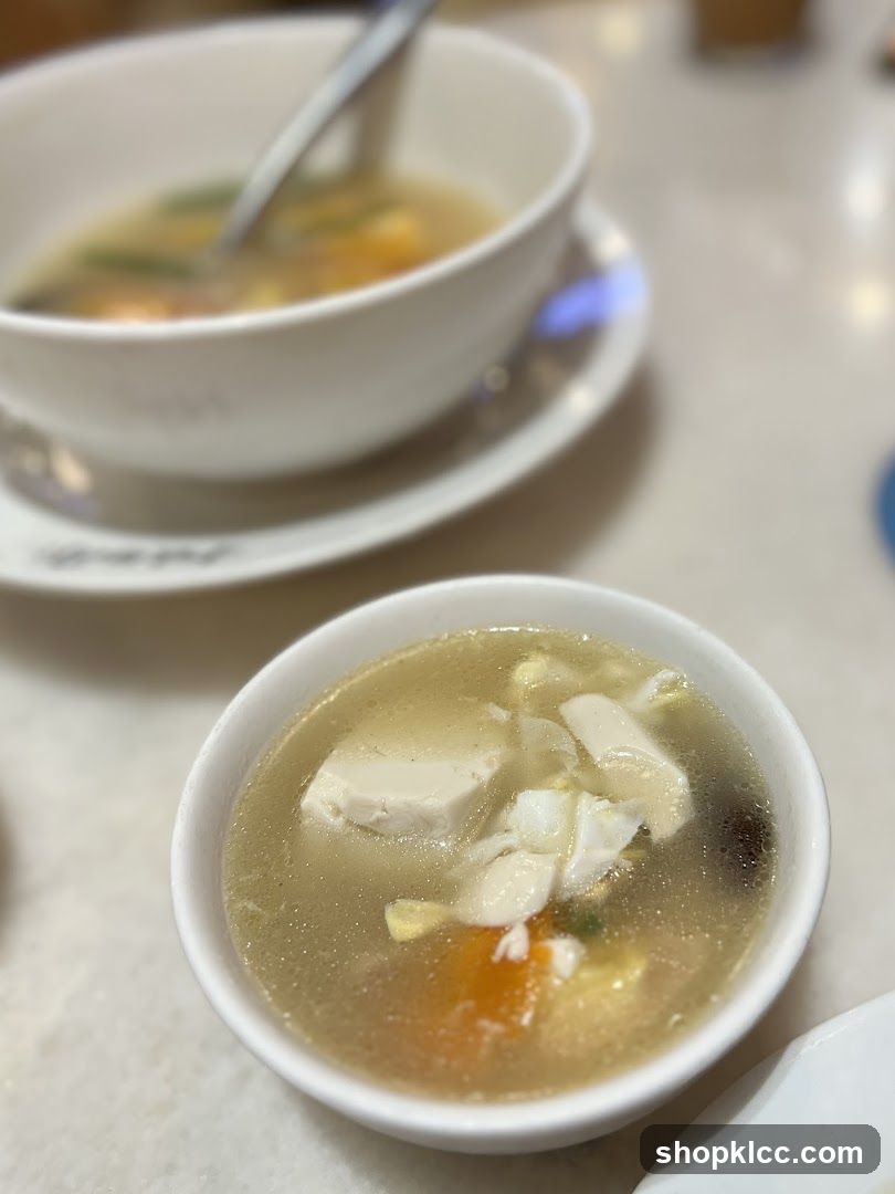 Soup with Tofu and Egg