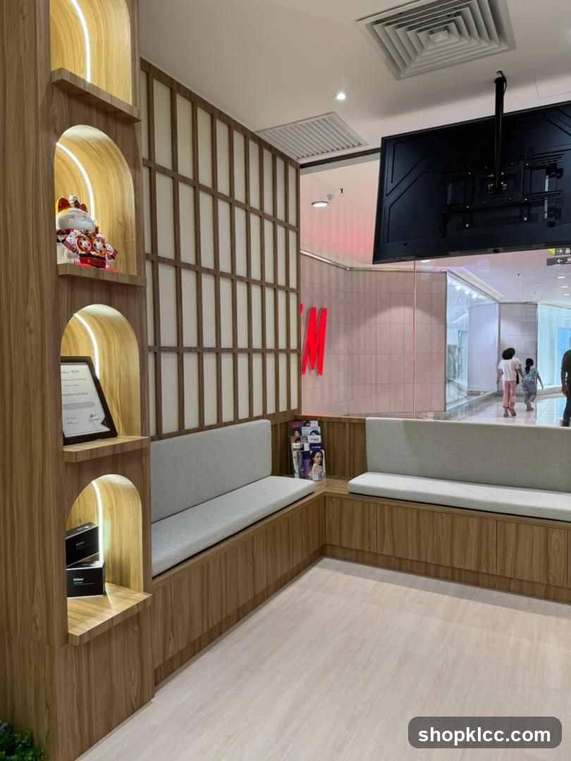 Waiting Area with H&M Signage