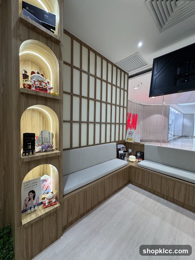 Waiting Area with Shelving and Seating