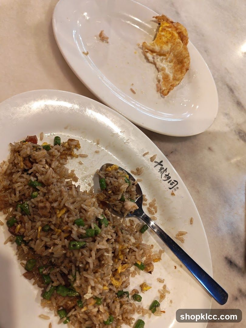 Fried Rice and Egg on Plates