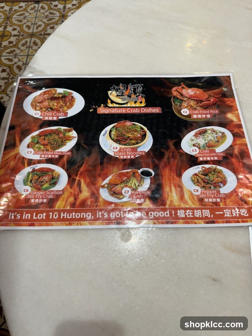 Signature Crab Dishes