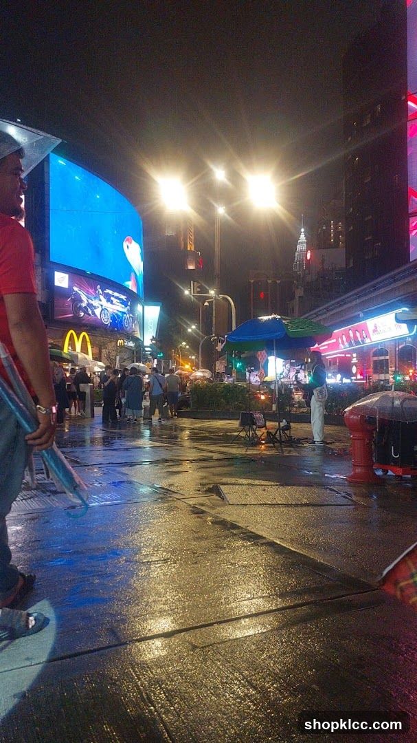 Rainy Night Street Scene