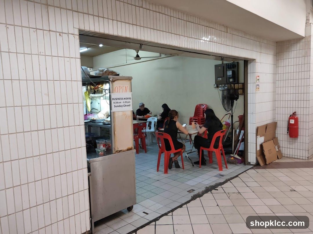 Food Stall Interior View
